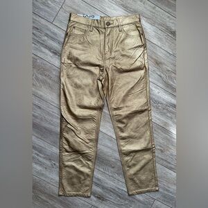 BDG Urban Outfitters Gold Coated Girlfriend Jean 27W NWT